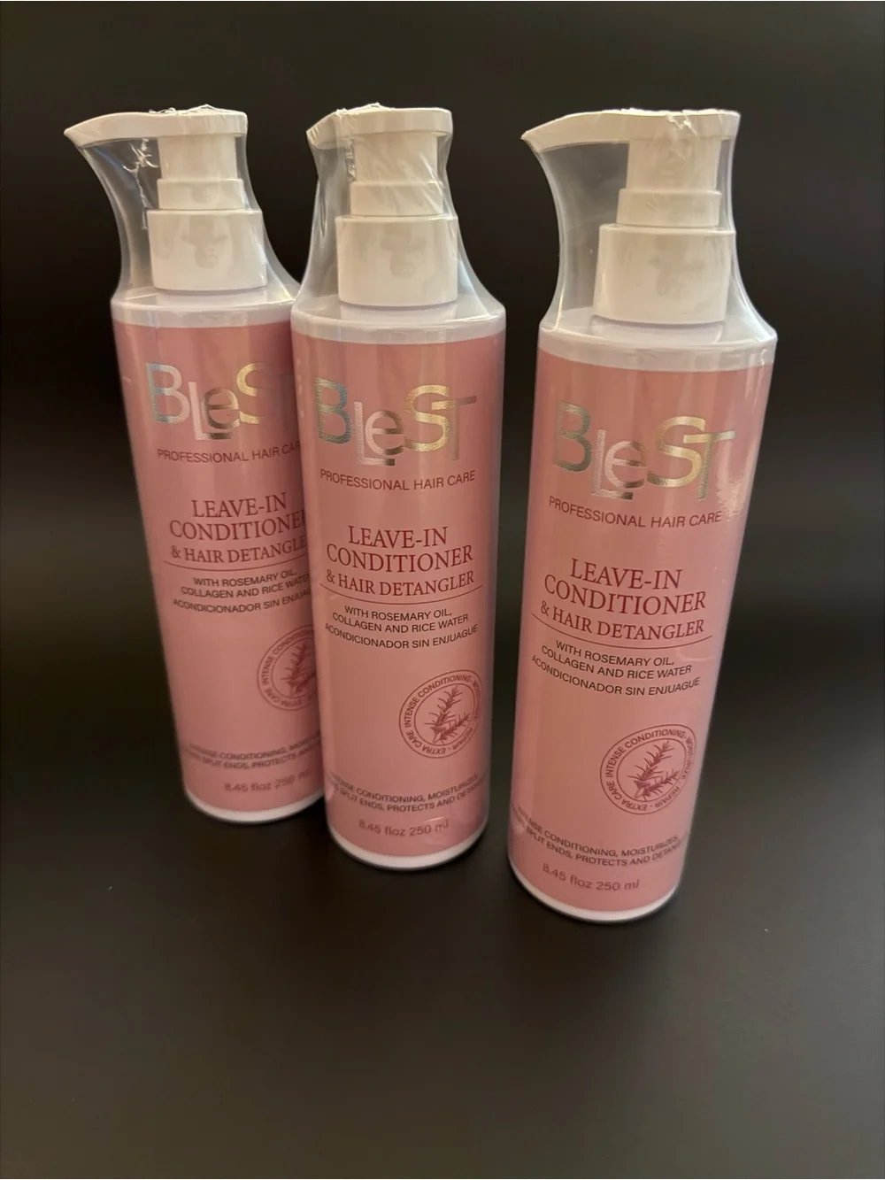 Professional Leave-In Conditioner & Hair Detangler — Pink